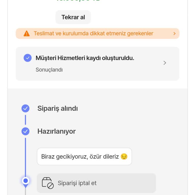 Kargolama Ve İptal Sürecinde Yaşanan Sorunlar