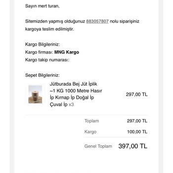 Jutburada Eksik Göndermiş Bir de Kargo Parası İstiyor