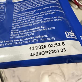 Pakmaya Kremşanti'nin Tadında Sorun Var