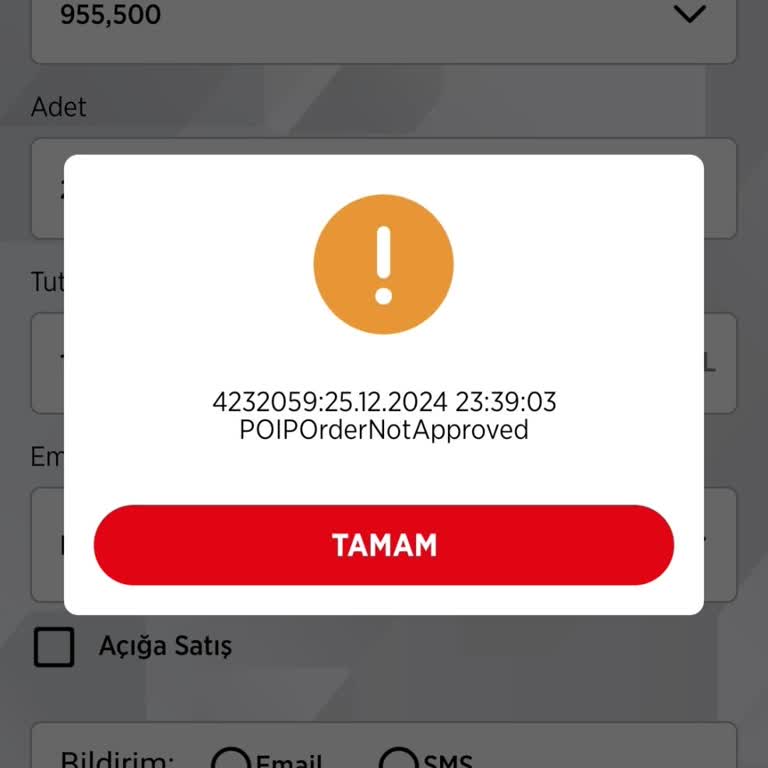 Ziraat Bankası Mobil Borsa İşlemlerinde Hisse Satış Sorunu