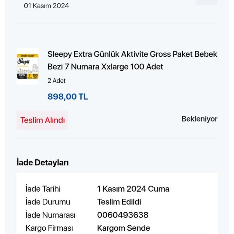 Yanlış Ürün Ve Geciken Ücret İadesi Sorunu