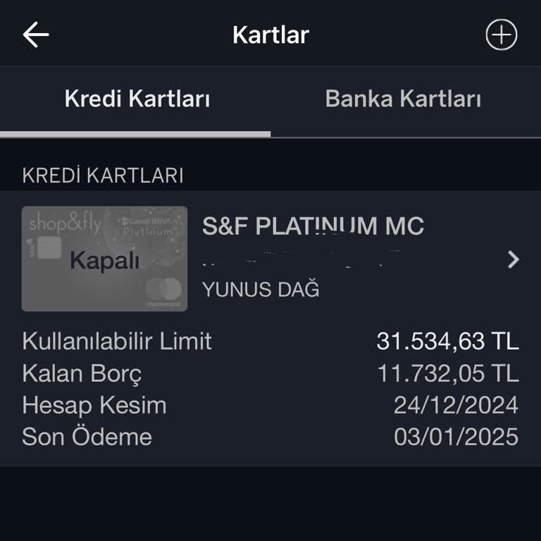 Kredi Kartım Bilgim Dışında Kapatıldı