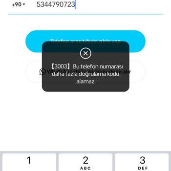 Hesap Giriş Sorunu Ve Doğrulama Kodu Problemi