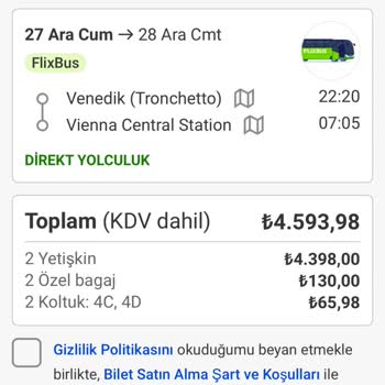 Flixbus Bilet Rezervasyonu Ve Ödeme Sorunu