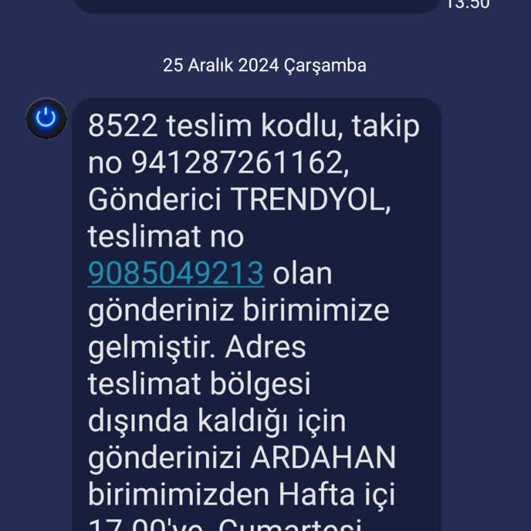 Teslimat Bölgesi Bahane Edilerek İade Edilen Ürün