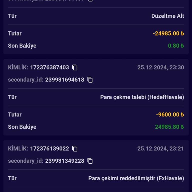 Ödeme Yapılmayan Kazançlar