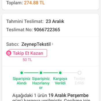 Trendyol'dan Elektrikli Battaniye Teslim Sorunu