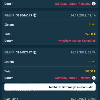 Sürekli İptal Edilen Çekim Talepleri Ve Müşteri Mağduriyeti