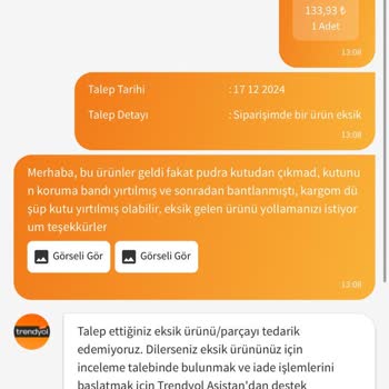 Eksik Ürün Ve Yetersiz Çözüm İle Hayal Kırıklığı