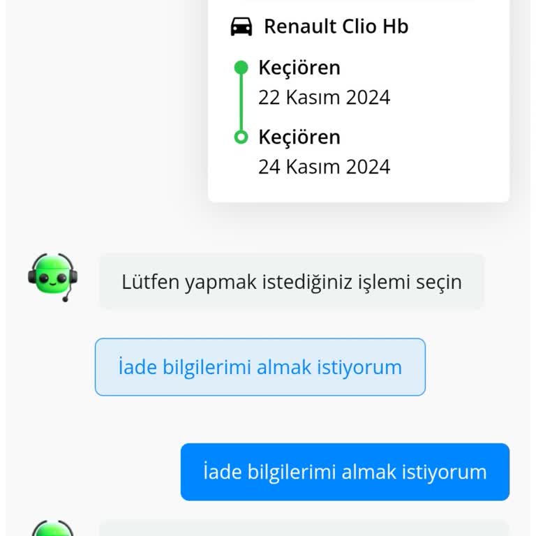 Araç Kiralama İadesinde Gecikme Ve İletişim Sorunu