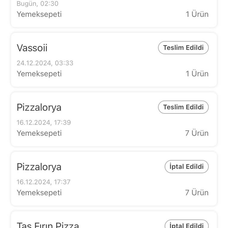 Yemeksepeti'nde Teslim Edilmeyen Siparişler Ve İade Sorunu