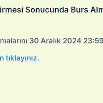 Burs Onay Sürecinde Tarih Çıkmazı