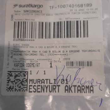 Yanlış Ve Eksik Ürün Teslimatı