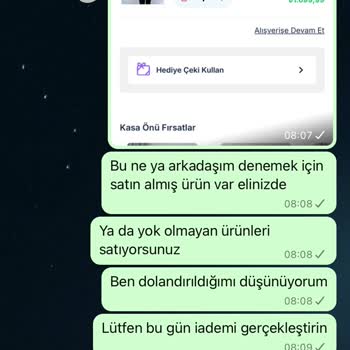 Alışveriş Sonrası Yaşanan Sorunlar