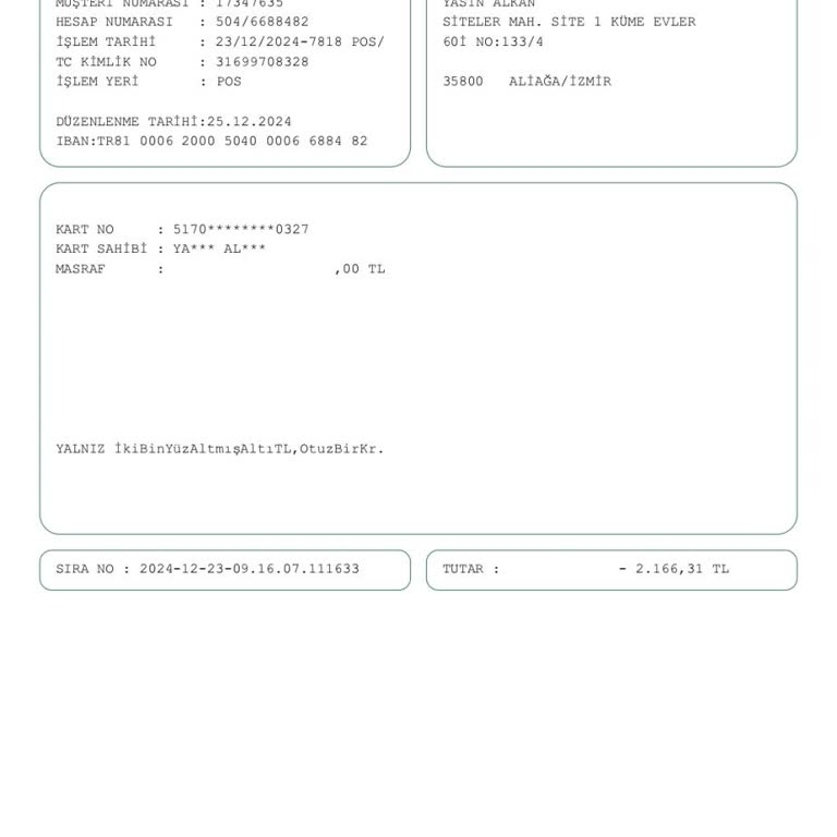 TÜVTÜRK'te Kart Komisyonu Haksızlığı