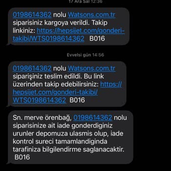 Yanlış Adrese Gönderilen Sipariş Ve Eksik Para İadesi