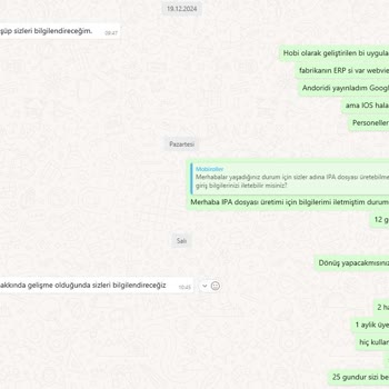 Apple İçin Webview Uygulaması İçin Destek Alamıyoruz