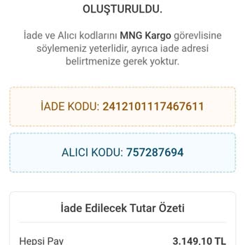 Yanlış Ürün Gönderimi Ve Para İadesi Sorunu