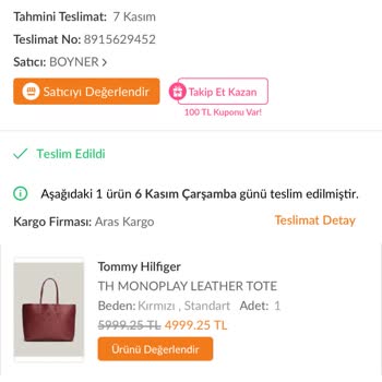 Boyner'den Aldığım Çanta Ve Bitmeyen İnceleme Süreci