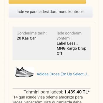 Amazon'dan Alınan Adidas Ayakkabıda Kalite Sorunu