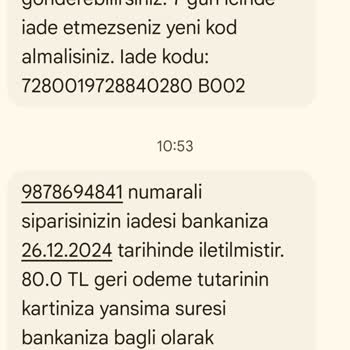 Trendyol Eksik İade Ve Yanıltıcı Açıklamalar