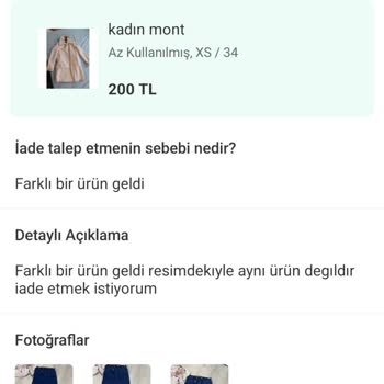 Kargo Hatası Nedeniyle Yanlış Ürün Gönderimi Ve Dolap'ın Yetersiz Çözüm Süreci