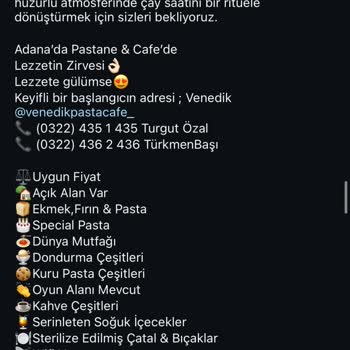 Venedik Pasta & Cafe'ye Rezervasyon Olmadan Giremezmişiz