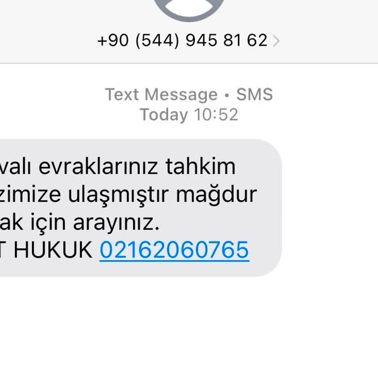 Yanıltıcı Mesaj Ve Sahte Hukuk İddiaları