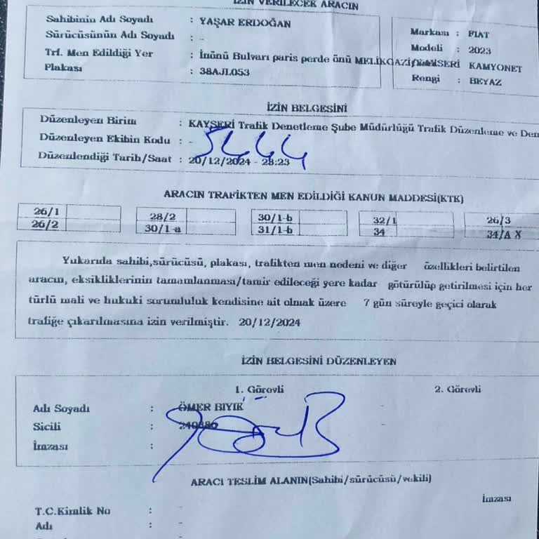 Tüvtürk Randevu Sorunu Ve Trafik Cezası Mağduriyeti