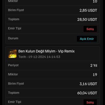 Parca.io Kesinlikle Satış İşlemleri Gerçekleşmiyor