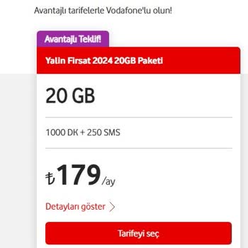 Vodafone'un Yanıltıcı Kampanya Bilgilendirmesi