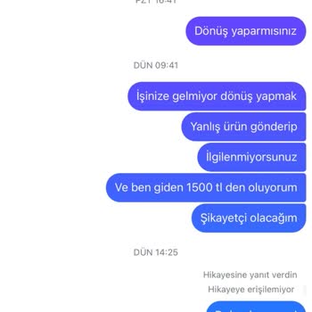 Yanlış Ürün Ve İletişimsizlik Sorunu