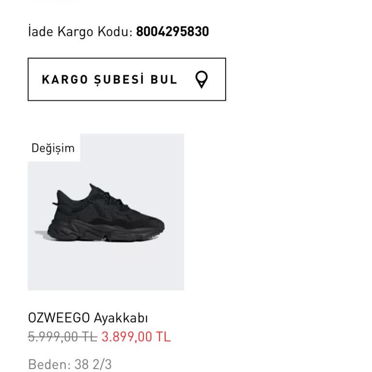 Adidas Ayakkabı Değişiminde Büyük Hayal Kırıklığı!