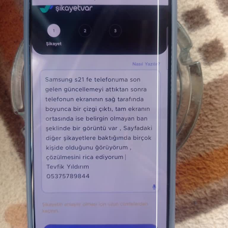 Samsung S21 FE Güncelleme Sonrası Ekran Sorunu