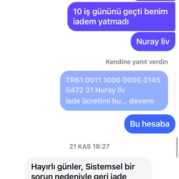 İade Sürecinde Yaşanan Sorunlar
