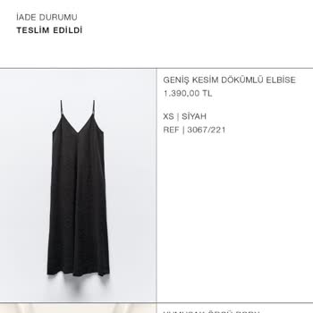 Yanlış Beden Ve İade Sorunu: Zara'dan Hayal Kırıklığı