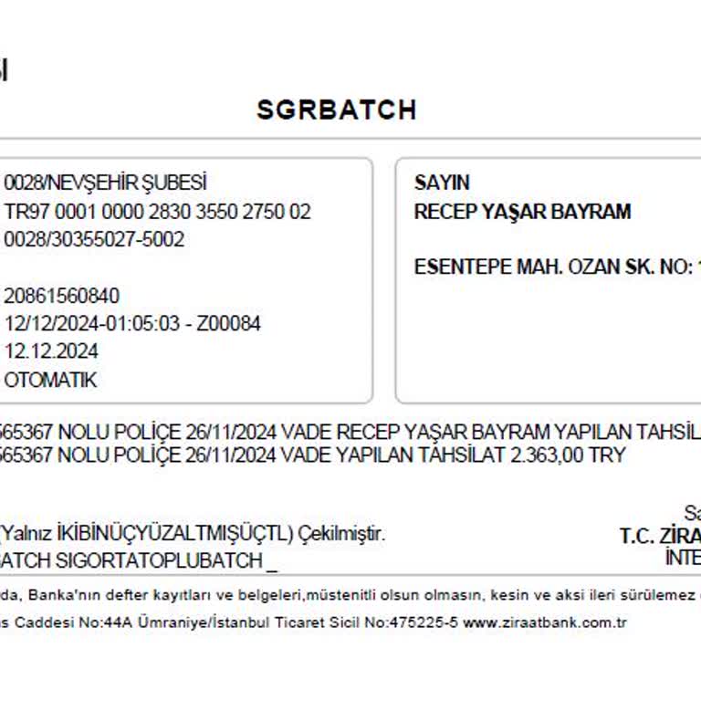 İzinsiz Yenilenen Konut Sigortası İçin İptal Talebi