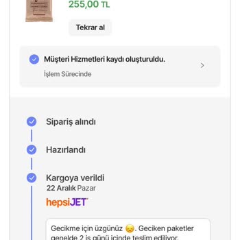 Hepsiburada'da Kargo Sorunu Ve Müşteri Hizmetleri İlgisizliği