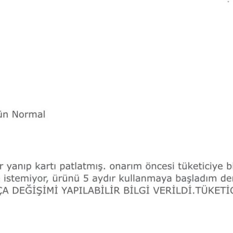 Kurutma Makinesi Patlaması Ve Ürün Değişim Talebi