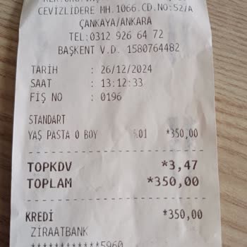 Pastada Taş Sürprizi