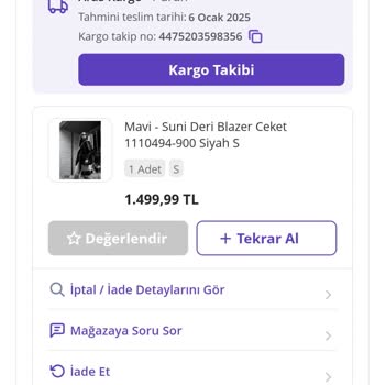 İptal Edilemeyen Sipariş Ve Kargo Sorunu