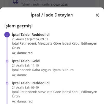 İptal Edilemeyen Sipariş Ve Kargo Sorunu