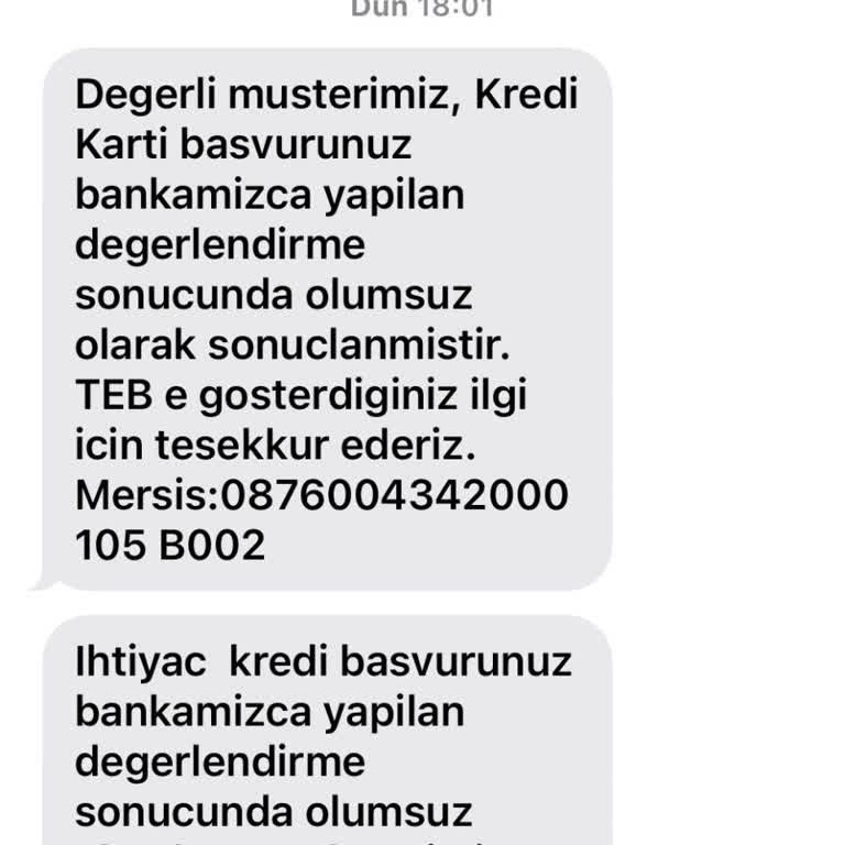 Kredi Kartı Onay Süreci İle İlgili Düzeltme Talebi