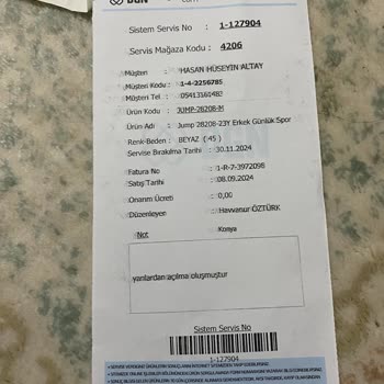 Jump Marka Ayakkabının Garanti Kapsamı Sorunu