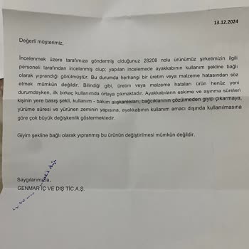 Jump Marka Ayakkabının Garanti Kapsamı Sorunu