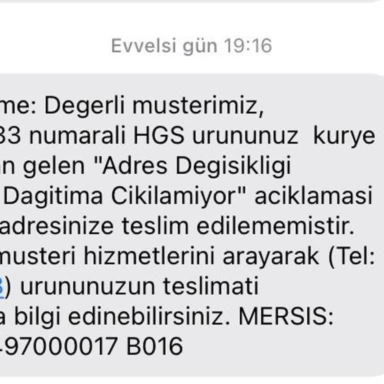 Kuryenet Kargo: HGS Etiketi Teslim Edilemiyor Ve İletişim Sorunları