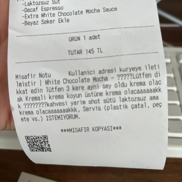 Kahve Siparişlerimde Sürekli Hatalar