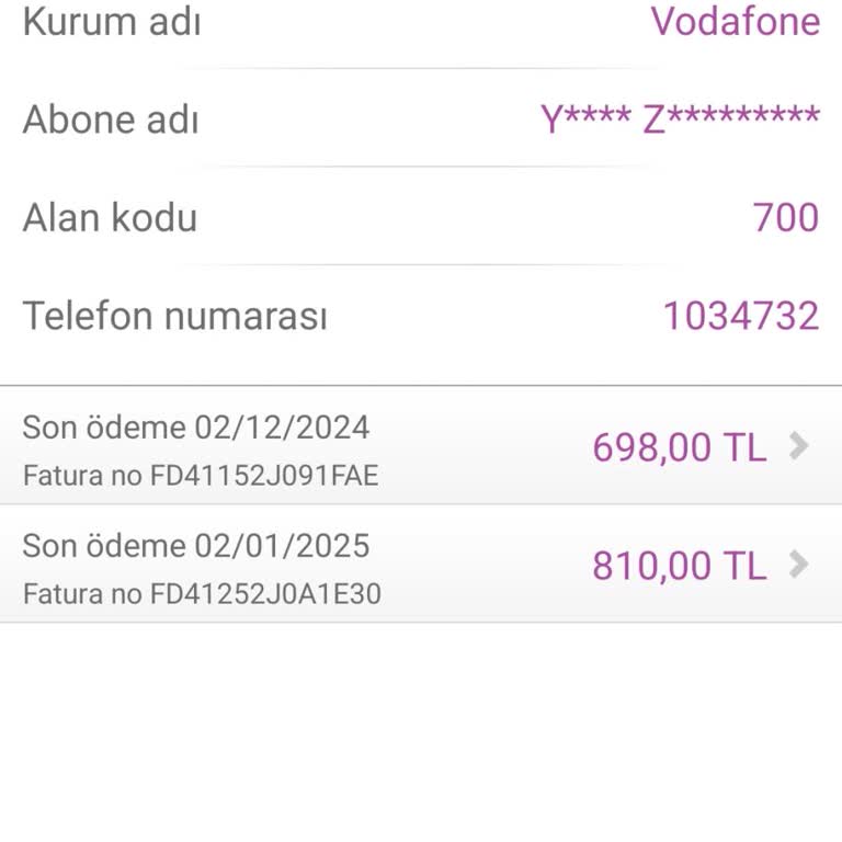 Vodafone Araç Takip Faturası Sorunu