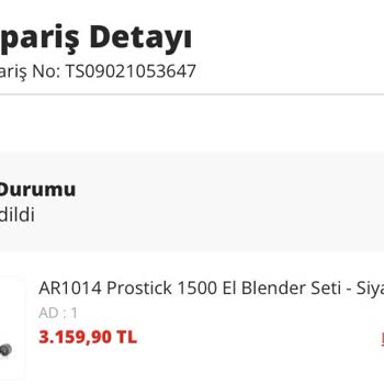 Blender Motoru Eridi, Müşteri Hizmeti İkna Olmuyor