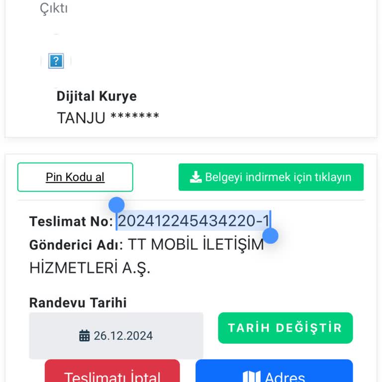 Kurye Teslimatında Yaşanan Gecikme Mağduriyeti
